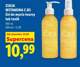 Ziaja Witamina C.B3 żel do mycia twarzy lub tonik