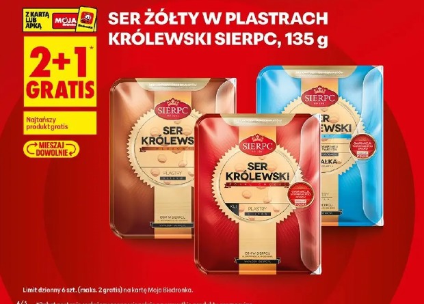 Ser żółty w plastrach Królewski Sierpc