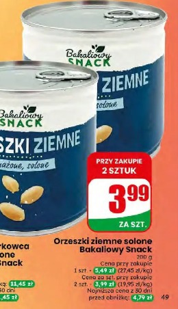 Orzeszki ziemne solone Bakaliowy Snack
