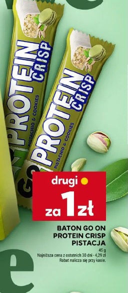 Baton Go On Protein Crisp pistacja