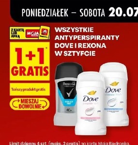 Wszystkie antyperspiranty Dove i Rexona w sztyfcie