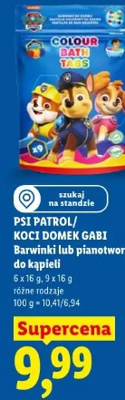 Psi Patrol/Koci Domek Gabi Barwnik lub pianotwory do kąpieli