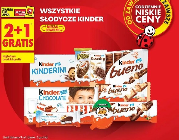 Wszystkie słodycze Kinder