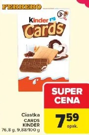 Ciastka Cards Kinder