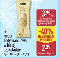 Mucci Lody waniliowe w białej czekoladzie