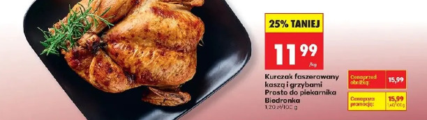 Kurczak faszerowany kaszą i grzybami Prosto do piekarnika Biedronka