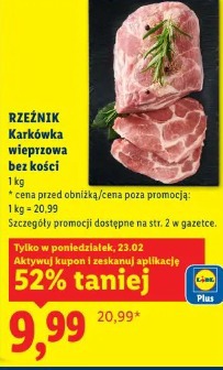 Rzeźnik Karkówka wieprzowa bez kości