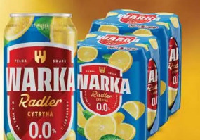 Piwo Warka Radler cytryna puszka
