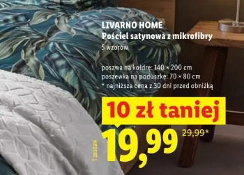 Livarno Home Pościel satynowa z mikrofibry