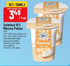 Śmietana 18% Mleczna Polana