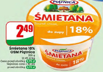Śmietana 18% OSM Piątnica