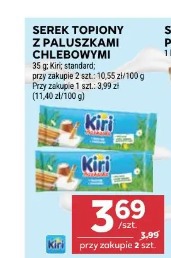 Serek topiony z paluszkami chlebowymi Kiri