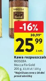 Kawa rozpuszczalna WOSEBA Mocca Fix Gold