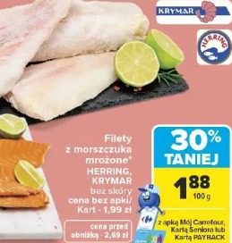 Filety z morszczuka mrożone Herring Krymar