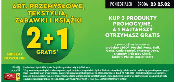 Artykuły przemysłowe, tekstylia, zabawki i książki