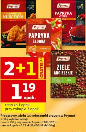 Przyprawy, zioła lub mieszanki przypraw Prymat