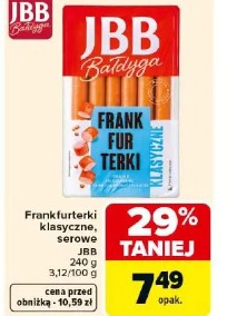 Frankfurterki klasyczne, serowe JBB