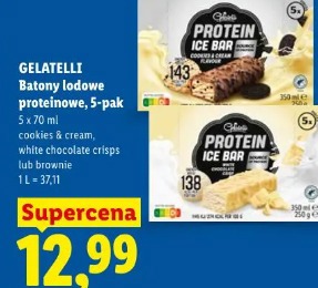 Gelatelli Batony lodowe proteinowe, 5-pak