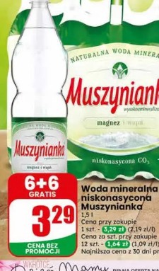 Woda mineralna niskonasycona Muszynianka