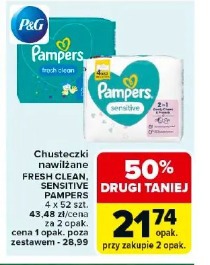 Chusteczki nawilżane Fresh Clean, Sensitive Pampers