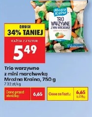 Trio warzywne z mini marchewką Mrożna Kraina