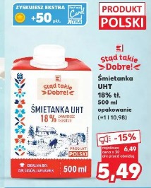 Śmietanka UHT 18% tł.