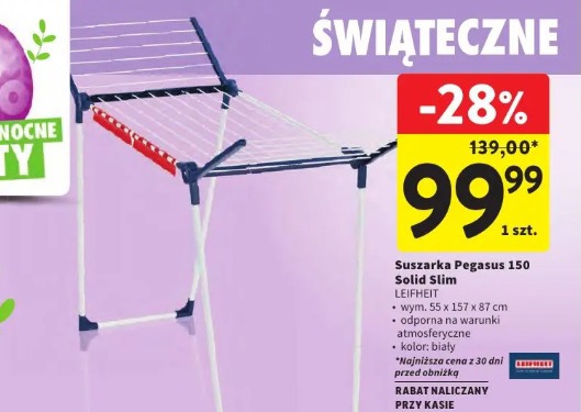 Suszarka Pegasus 150 Solid Slim Leifheit