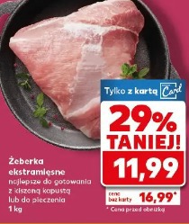 Żeberka ekstra mięsne najlepsze do gotowania z kiszoną kapustą lub do pieczenia