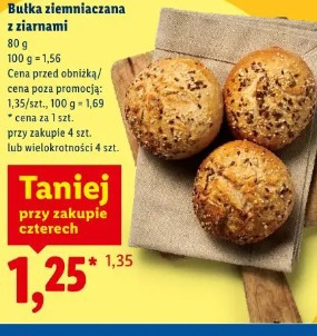 Bułka ziemniaczana z ziarnami