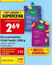 Mus owocowy Vital Fresh