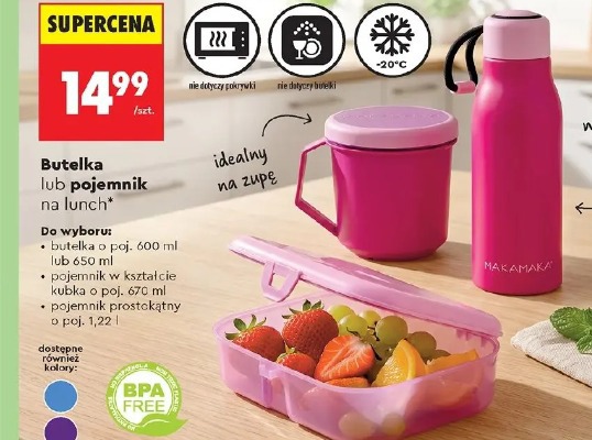Butelka lub pojemnik na lunch