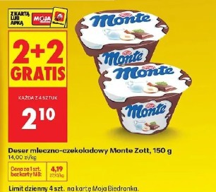Deser mleczno-czekoladowy Monte Zott
