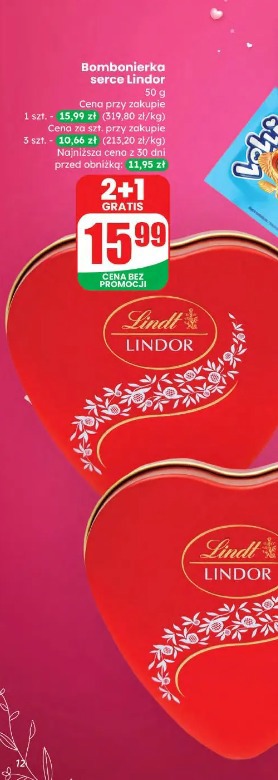 Bombonierka serce Lindor