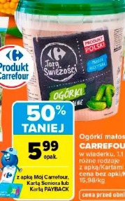 Ogórki małosolne Carrefour