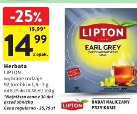 Herbata LIPTON wybrane rodzaje