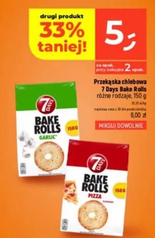 7 Days Bake Rolls przekąska chlebowa