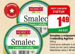 Smalec z mięsem i cebulką Agrico