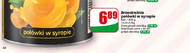 Brzoskwinie połówki w syropie M K