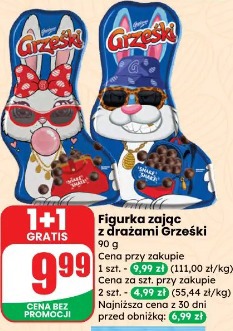 Figurka zając z drażami Grześki