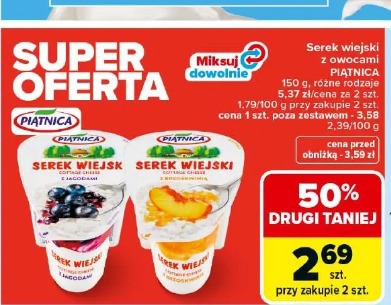 Serek wiejski z owocami Piątnica