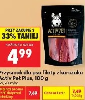 Activ Pet Przysmak dla psa filety z kurczaka Plus 100 g