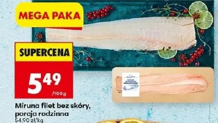 Miruna filet bez skóry, porcja rodzinna