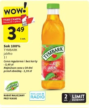 Sok 100% TYMBARK jabłko