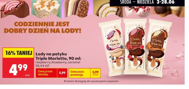 Lody na patyku Triple Marletto