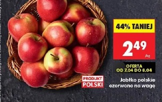 Jabłko polskie czerwone