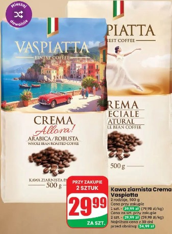Kawa ziarnista Crema Vaspiatta
