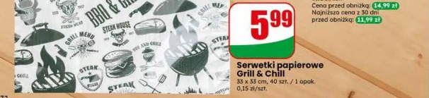 Serwetki papierowe Grill & Chill