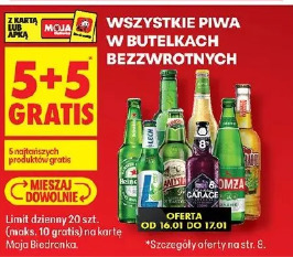 Wszystkie piwa w butelkach bezzwrotnych