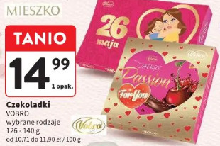 Czekoladki Vobro wybrane rodzaje