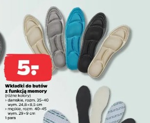 Wkładki do butów z funkcją memory